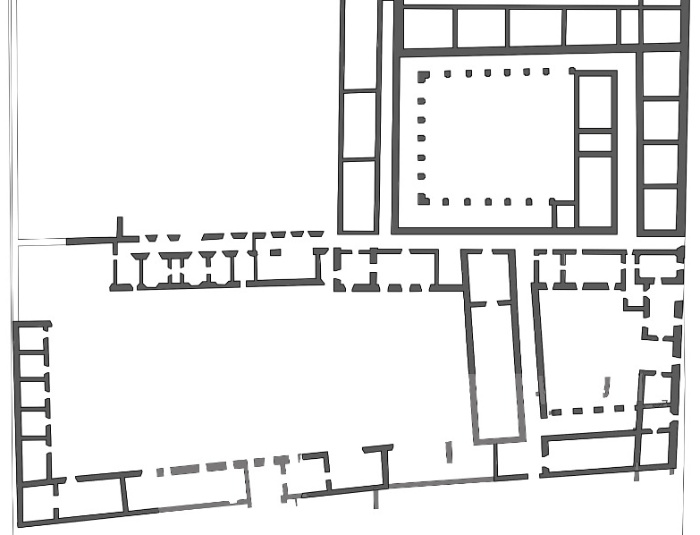 Segunda Manzana jesuita, XVII al XVIII, hipótesis de reconstrucción